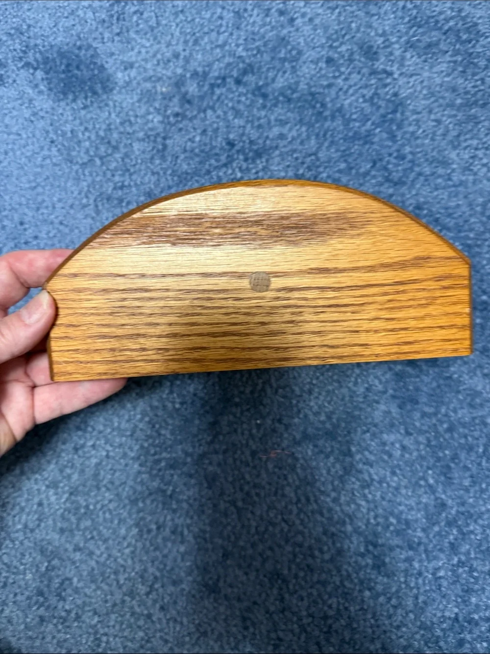Hand Crafted Brown Wall Peg Shelf